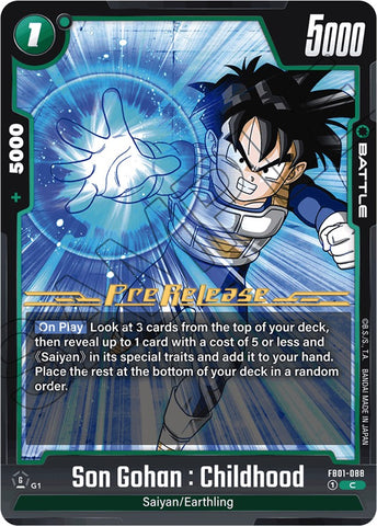 Son Gohan : Childhood (FB01-088) [Awakened Pulse Pre-Release Cards]