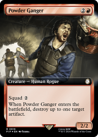 Powder Ganger (Extended Art) (Surge Foil) [Fallout]