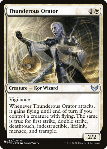 Thunderous Orator [The List]