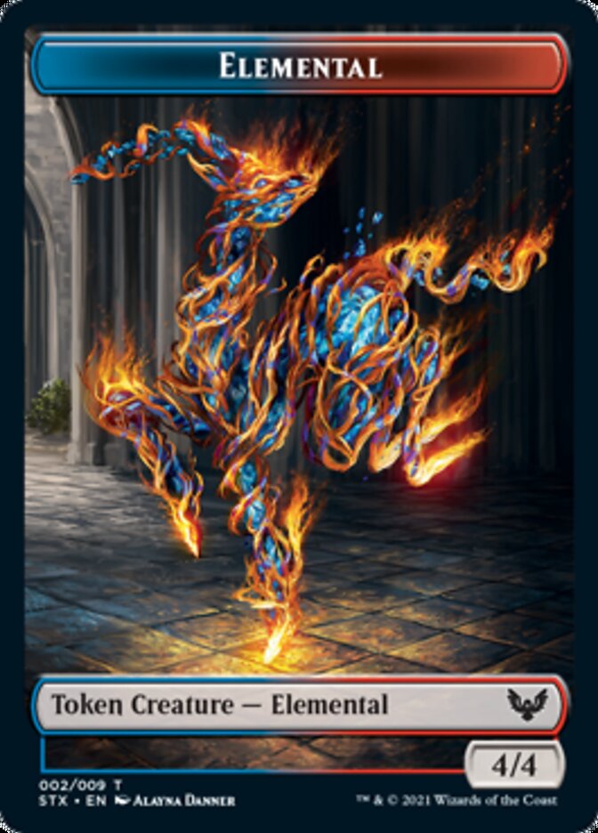 Elemental // Treasure Token [Strixhaven: School of Mages Tokens]