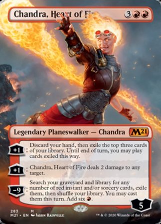 Chandra, Heart of Fire (Borderless) [Core Set 2021]