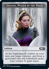 Emblem - Liliana, Waker of the Dead [Core Set 2021]