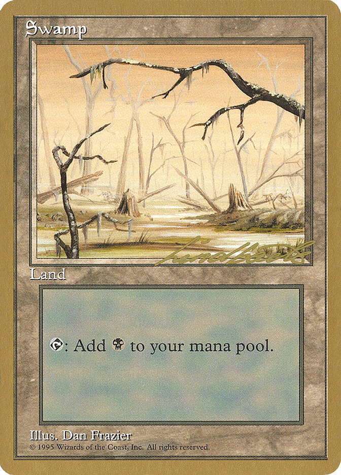 Swamp (ll370) (Leon Lindback) [Pro Tour Collector Set]