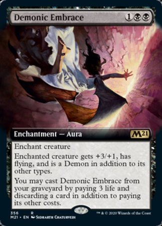 Demonic Embrace (Extended Art) [Core Set 2021]