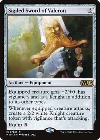 Sigiled Sword of Valeron [Core Set 2019]