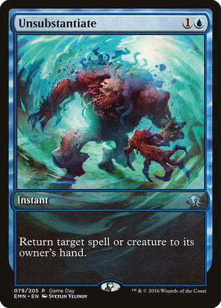 Unsubstantiate [Eldritch Moon Promos]