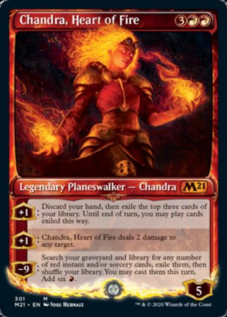 Chandra, Heart of Fire (Showcase) [Core Set 2021]