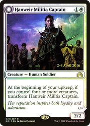 Hanweir Militia Captain // Westvale Cult Leader [Shadows over Innistrad Prerelease Promos]