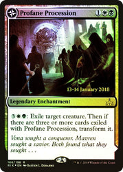 Profane Procession // Tomb of the Dusk Rose [Rivals of Ixalan Prerelease Promo]