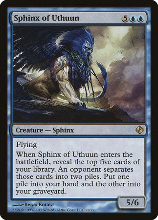 Sphinx of Uthuun [Duel Decks: Venser vs. Koth]