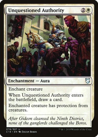 Unquestioned Authority [Commander 2018]