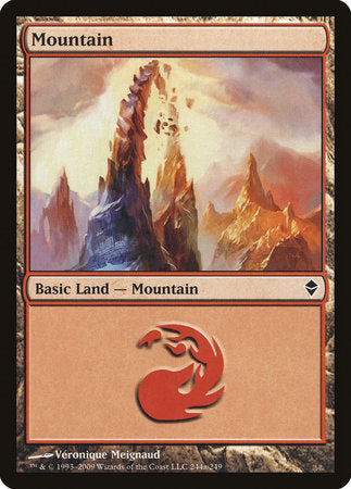 Mountain (244a) [Zendikar]