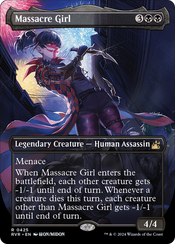 Massacre Girl (Anime Borderless) [Ravnica Remastered]