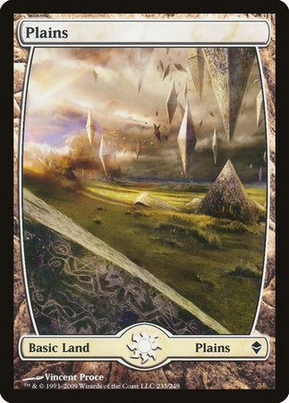 Plains (233) - Full Art [Zendikar]