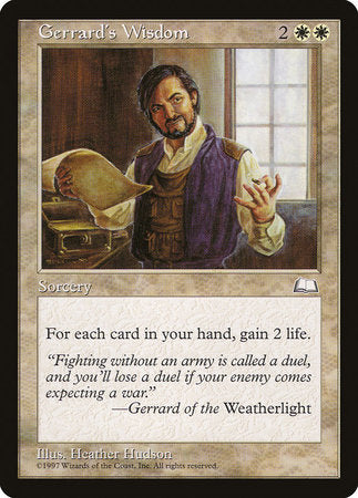 Gerrard's Wisdom [Weatherlight]