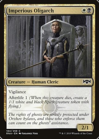 Imperious Oligarch [Ravnica Allegiance]